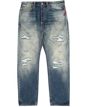 Evisu Straight Jeans - Bleu