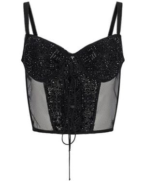 Ermanno Scervino Sleeveless Tops - Black