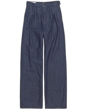 Dries Van Noten Wide Trousers - Blue