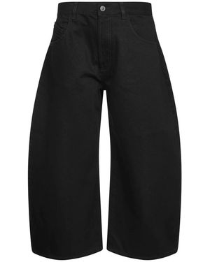 The Attico Loose-Fit Jeans - Black