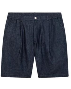 Alpha Studio Bermuda Chambray - Blau