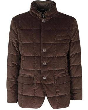 Fay Jassen ,Bruin ,Katoen Double Front Donsjack