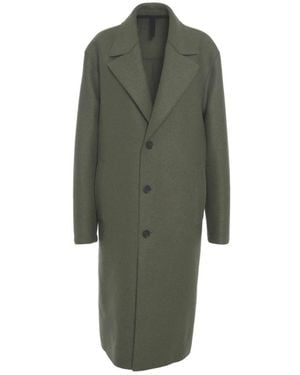 Harris Wharf London Single-Breasted Coats - Green