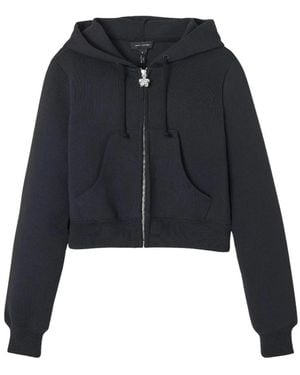 Marc Jacobs Hoodies & Sweatvesten ,Zwart ,Katoen Zwarte Leren Mini Tote Tas