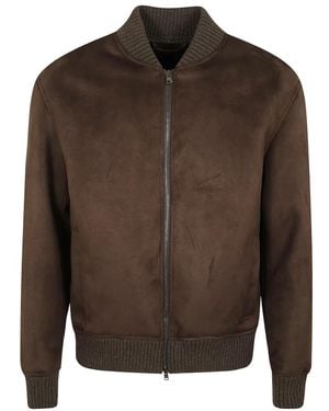 Herno Jassen ,Bruin ,Gevoerde Jas