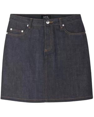 A.P.C. Denim Skirts - Blue