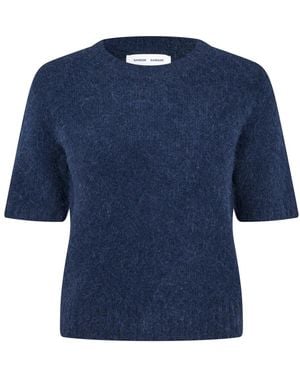 Samsøe & Samsøe Round-Neck Knitwear - Azul