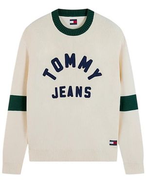 Tommy Hilfiger Klassieke Jumper Met Logo Applicatie - Wit