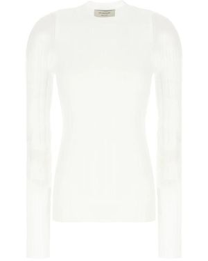 Sportmax Long Sleeve T-Shirts - White
