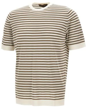 FILIPPO DE LAURENTIIS Tops ,Veelkleurig ,Katoen Filippo De Laurentis T-Shirts En Polo's - Meerkleurig