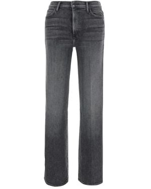 Mother Straight Jeans - Gris