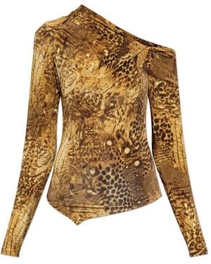 AllSaints Long Sleeve Tops - Marrón