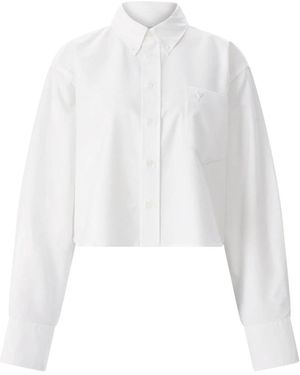 Ami Paris Ami Paris Oxford Cropped Shirt - White
