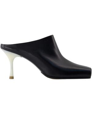 MM6 by Maison Margiela Heeled Mules - Black