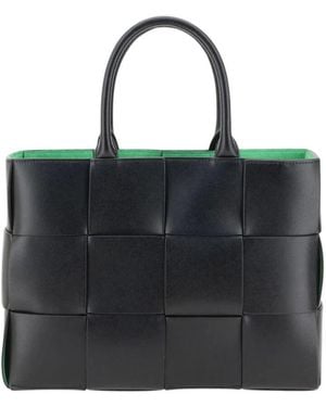 Bottega Veneta Zeitlose Ledertasche - Schwarz