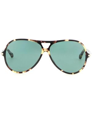 Chloé 59 Piloten-Sonnenbrille - Grün