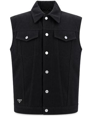 Prada Jassen ,Blauw ,Giubbino - Zwart