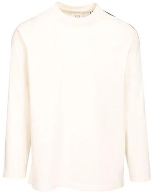 Y-3 Long Sleeve T-Shirts - White
