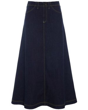 Bitte Kai Rand Rokken ,Blauw ,Denim Lange Denim Rok
