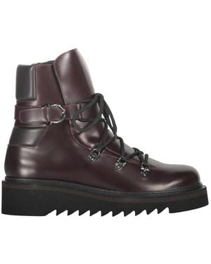 Ferragamo Lace-Up Boots - Brown