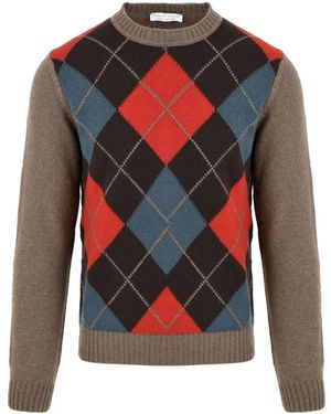 FILIPPO DE LAURENTIIS Round-Neck Knitwear - Multicolour