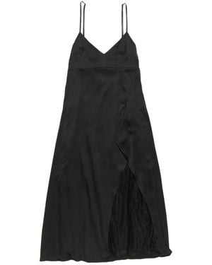 Acne Studios Kleedjes ,Zwart ,Satijn Slip Dress