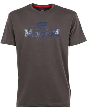 Museum Elegantes Künstlerisches T-Shirt - Grau