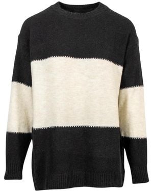 Brand Unique Round-Neck Knitwear - Noir