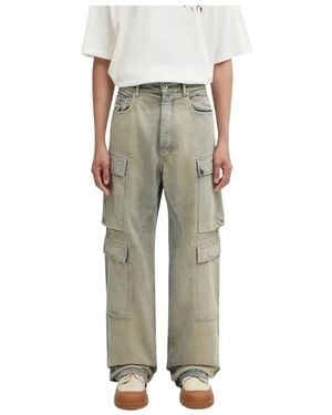 Rick Owens Wide Jeans - Verde