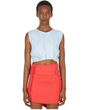 Lourdes Sleeveless Tops - Red