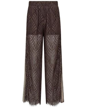 co'couture Wide Trousers - Marrone