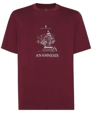 Brunello Cucinelli T-Shirts - Red