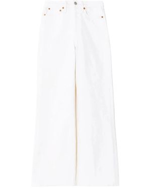 RE/DONE 70S Ultra High Rise Wide Leg Jeans - Weiß