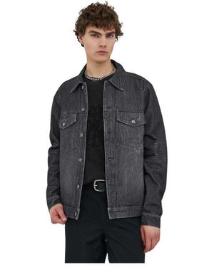 WOOD WOOD Denim Jackets - Negro