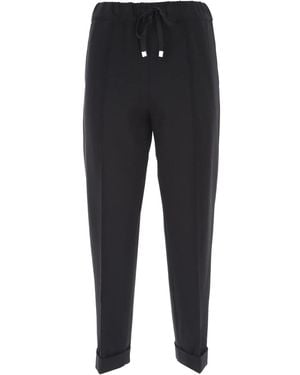 Liviana Conti Cropped Trousers - Blue