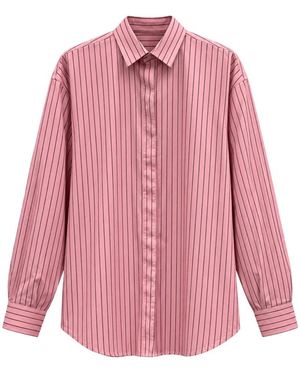 MARSĒM Zacht Oversized Overhemd - Roze