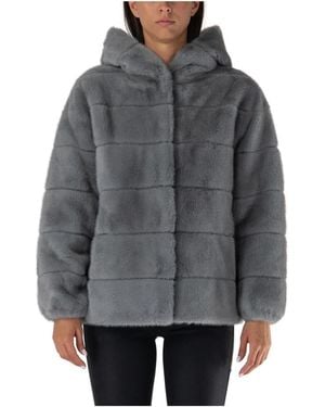 Betta Corradi Faux Fur & Shearling Jackets - Grey