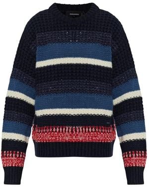 DSquared² Round-Neck Knitwear - Azul