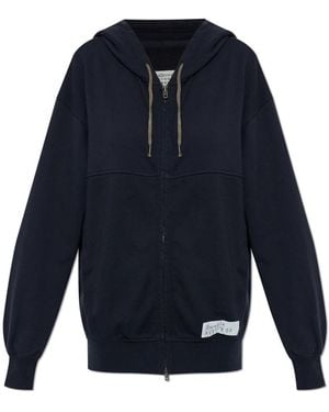 Maison Margiela Hoodies & Sweatvesten ,Blauw ,Zip-Throughs
