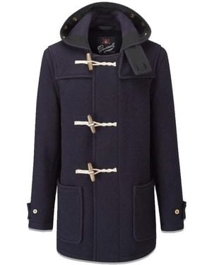 Gloverall Marineblauer Dufflecoat Im Mid Monty-Stil