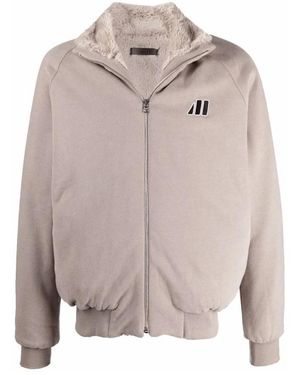 MOUTY Nyc Zip Sweater Reversible - Grijs