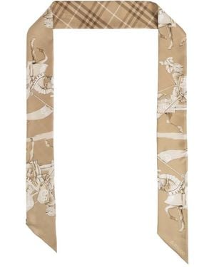 Burberry Silky Scarves - Blanc