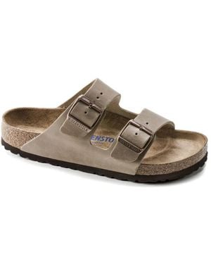 Birkenstock Arizona Suede Leather Soft Footbed - Brown
