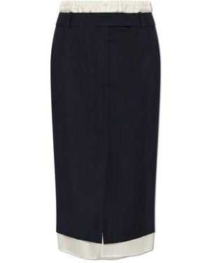 Rohe Midi Skirts - Blau