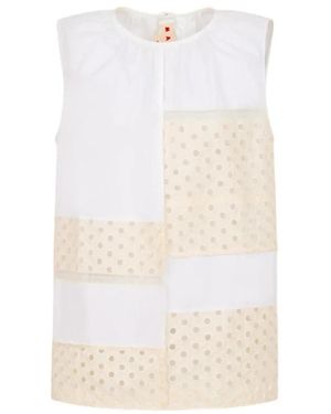 Marni Ärmelloses Top - Weiß
