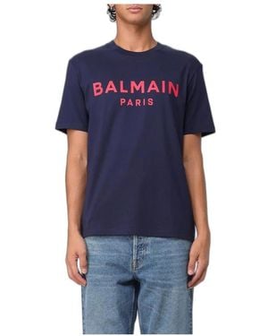 Balmain T-Shirts - Azul