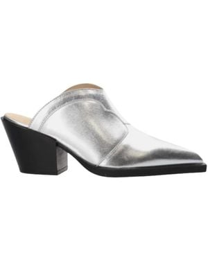 COPENHAGEN Heeled Mules - Wit