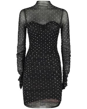 retroféte Cossette Paillettenkleid - Schwarz