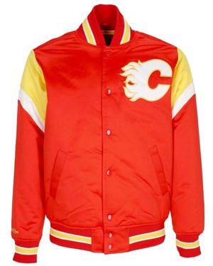 Mitchell & Ness Bomber Jackets - Red
