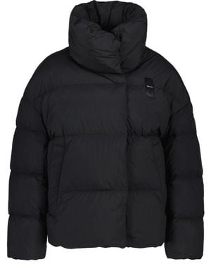 Blauer Jassen ,Zwart ,Leer Short Cloud Down Jacket Ross